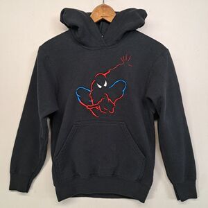 Vintage Spider-Man Universal Studios Youth Medium Hoodie Black Marvel Embroider